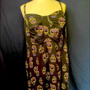 Torrid sugar skull dress rare size 3